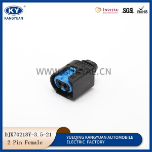 DJK70218Y-3.5-21 automotive connectors 2p car plug 2 hole blue core harness plug 1685452