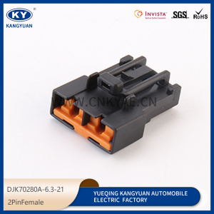 DJK70280A-6.3-21 automotive harness waterproof connector plug automotive plug 2p