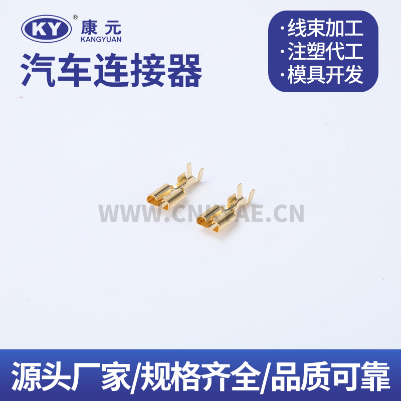 6.3 Single contact stamping on flat plate terminal  DJ62 Terminal series Car ECU Automobile Waterproof Connector 