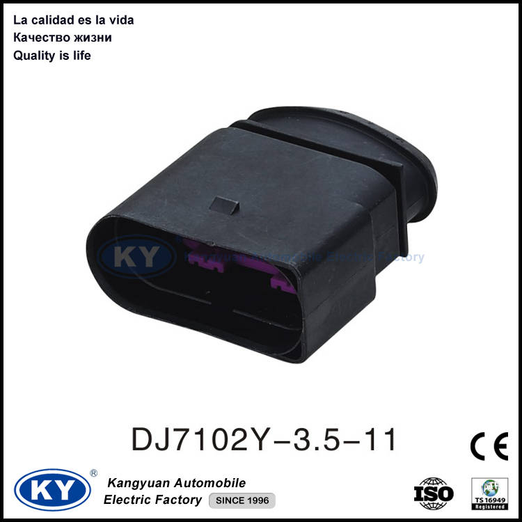 ky auto connector 10 way 10 pin sealed female socket car connector for vw audi, seat skoda 4